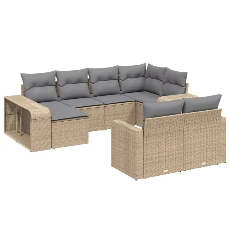 Modulaire tuinbanken met gepoedercoat staal en beige materiaal - Modulaire tuinbanken