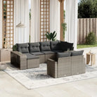 Modulaire tuinbanken met gepoedercoat staal en beige materiaal - Grijs / 1 / Zonder tafel - Modulaire tuinbanken