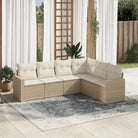 Modulaire tuinbanken met waterdichte tas en gepoedercoat staal in beige - beige en crèmekleurig / 1 / Zonder tafel