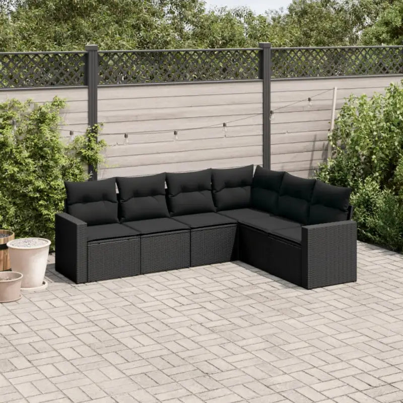 Modulaire tuinbanken met waterdichte tas en gepoedercoat staal in beige - Zwart / 1 / Zonder tafel - Modulaire