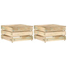 Modulaire tuinbanken van geïmpregneerd grenenhout - Modulaire tuinbanken