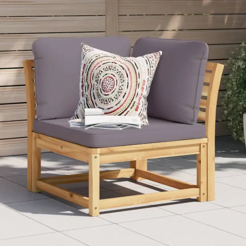 Modulaire tuinbanken van massief acaciahout met comfortabele rugkussens - Modulaire tuinbanken