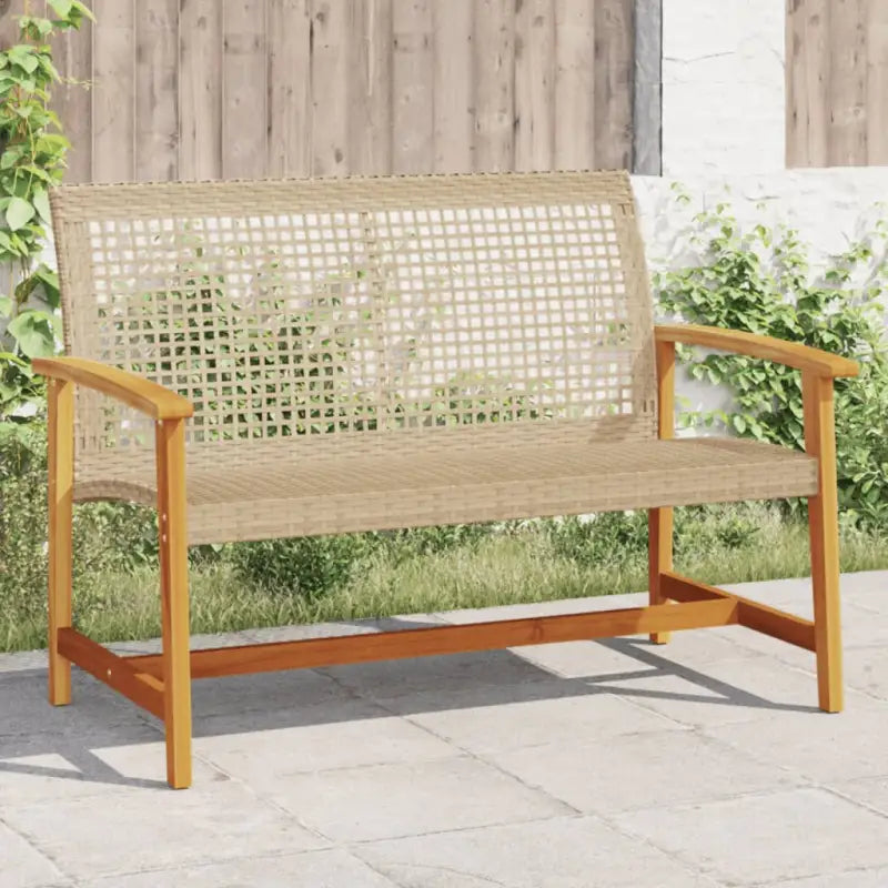 Modulaire tuinbanken van poly rattan voor comfortabele buitenruimte - Beige / 1 / Bank - Modulaire tuinbanken