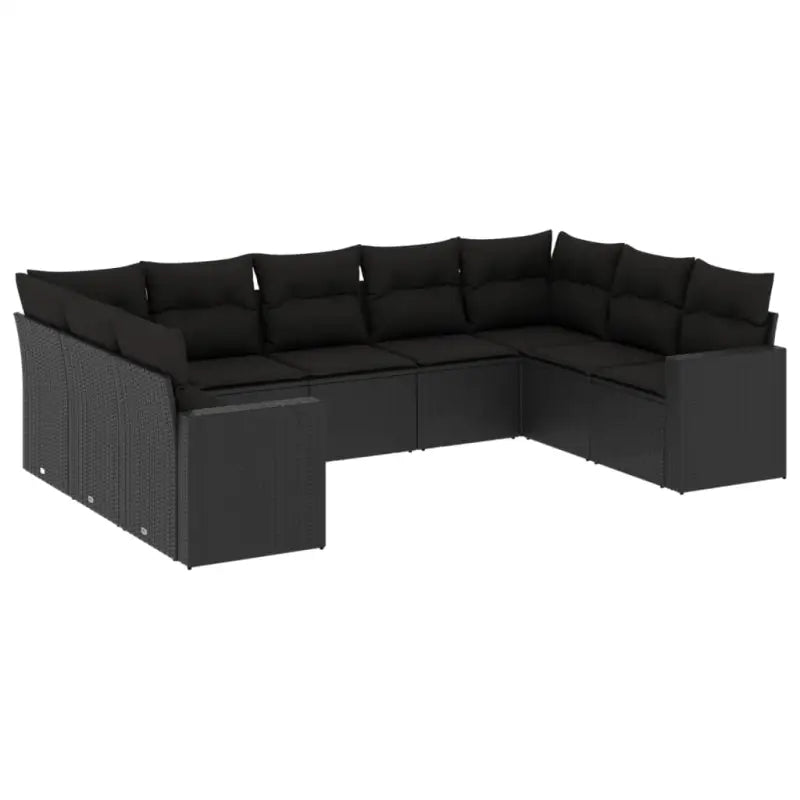 Modulaire tuinbanken van zwart materiaal met gepoedercoat staal afmetingen - Modulaire tuinbanken