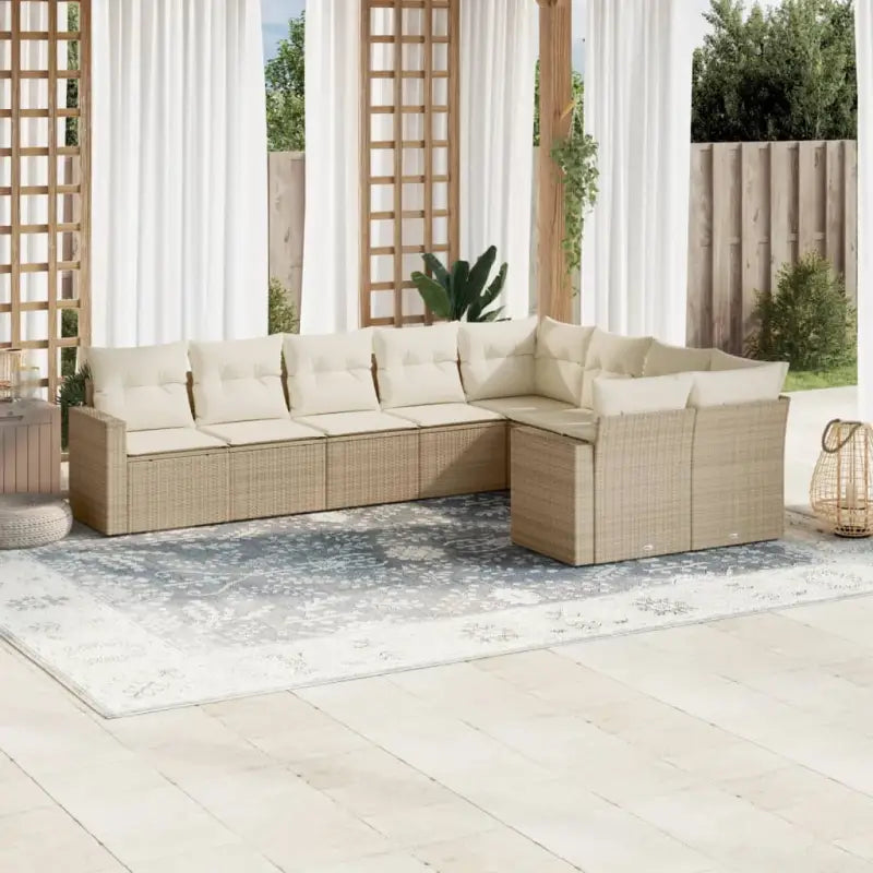 Modulaire tuinbanken van zwart materiaal met gepoedercoat staal en waterdichte tas - beige en crèmekleurig / 1 / Zonder