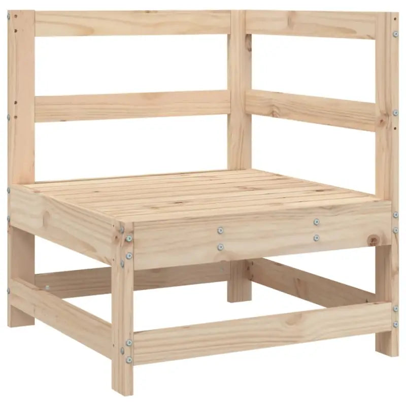 Modulaire tuinset van massief grenenhout met gelat ontwerp en comfortabele afmetingen - Tuinsets