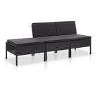 Modulaire tuinset voor een gezellige en ontspannen tuinruimte - Zwart - Tuinsets