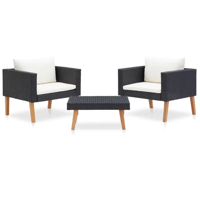 Modulaire Tuinset voor Ontspannende Zomeravonden - Zwart - Tuinsets