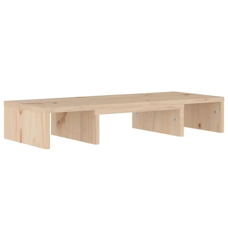 Monitorstandaard van massief grenenhout voor een elegante werkplek - Tv-meubels