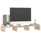 Monitorstandaard van massief grenenhout voor een elegante werkplek - Tv-meubels