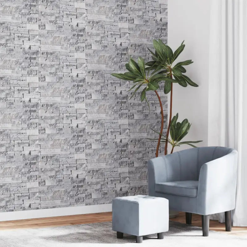 Mooie behang voor een stijlvolle en egale muur in je interieur - Grijs / 1 - Behang