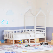 Multifunctioneel bed en bank in massief Grenenhout met open zijdeur - Bedden & bedframes