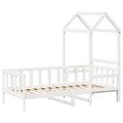 Multifunctioneel bed en bank in massief Grenenhout met open zijdeur - Bedden & bedframes
