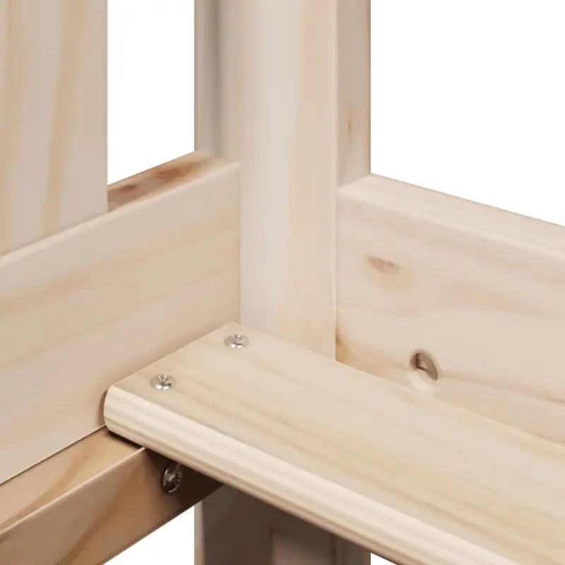 Multifunctioneel bedbank in massief grenenhout met open zijdeur - Bedden & bedframes