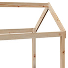 Multifunctioneel bedbank in massief grenenhout met open zijdeur - Bedden & bedframes