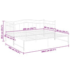 Multifunctioneel bedbank met afmetingen geschikt voor gasten en dagelijks gebruik - Wit - Bedden & bedframes
