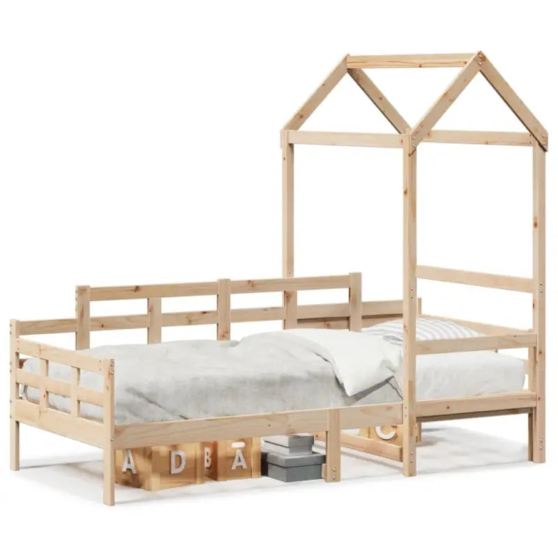 Multifunctioneel bedframe van massief grenenhout met open zijdeur - Bedden & bedframes