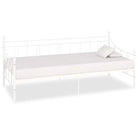 Multifunctioneel metalen slaapbank voor overdag als bank en ’s nachts als bed - Wit / 90 x 200 cm - Bedden & bedframes