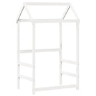 Multifunctioneel slaapbank van massief grenenhout in wit materiaal - Bedden & bedframes
