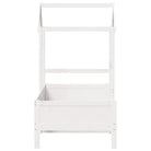 Multifunctioneel slaapbank van massief grenenhout in wit materiaal - Bedden & bedframes