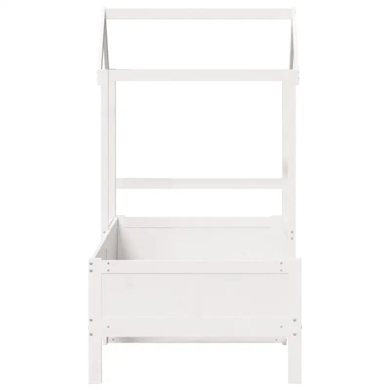 Multifunctioneel slaapbank van massief grenenhout in wit materiaal - Bedden & bedframes