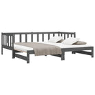 Multifunctioneel slaapbank van massief grenenhout met handige totale afmetingen - Bedden & bedframes