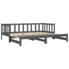Multifunctioneel slaapbank van massief grenenhout met handige totale afmetingen - Bedden & bedframes