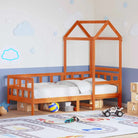Multifunctioneel slaapbank van massief grenenhout met open zijdeur - Wasbruin / 90 x 200 cm - Bedden & bedframes