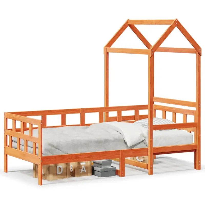 Multifunctioneel slaapbank van massief grenenhout met open zijdeur - Bedden & bedframes