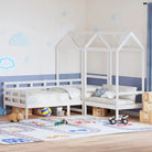 Multifunctioneel witte bank en bed van massief grenenhout - Wit / 90 x 190 cm - Bedden & bedframes