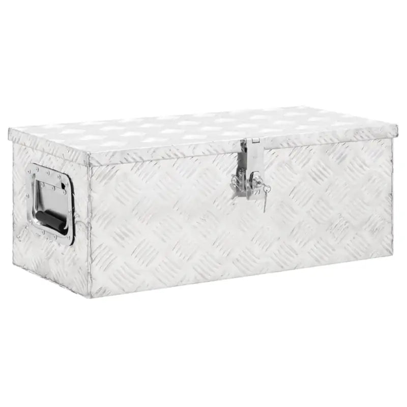 Multifunctionele Aluminium Opbergbox met praktische handgreep voor opslag - Zilver / 70 x 31 x 27 cm / 1
