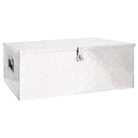 Multifunctionele Aluminium Opbergbox met praktische handgreep voor opslag - Zilver / 100 x 55 x 37 cm / 1