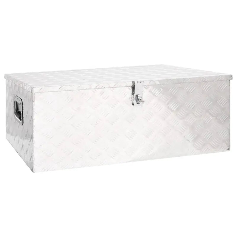 Multifunctionele Aluminium Opbergbox met praktische handgreep voor opslag - Zilver / 100 x 55 x 37 cm / 1