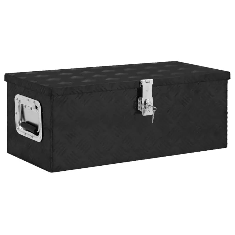 Multifunctionele Aluminium Opbergbox met praktische handgreep voor opslag - Zwart / 70 x 31 x 27 cm / 1