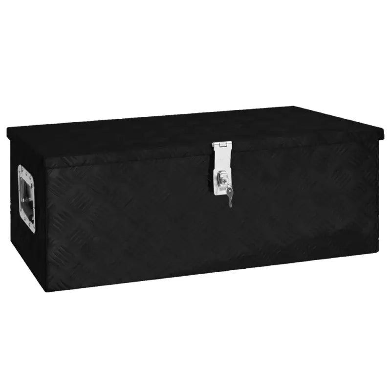 Multifunctionele Aluminium Opbergbox met praktische handgreep voor opslag - Zwart / 80 x 39 x 30 cm / 1