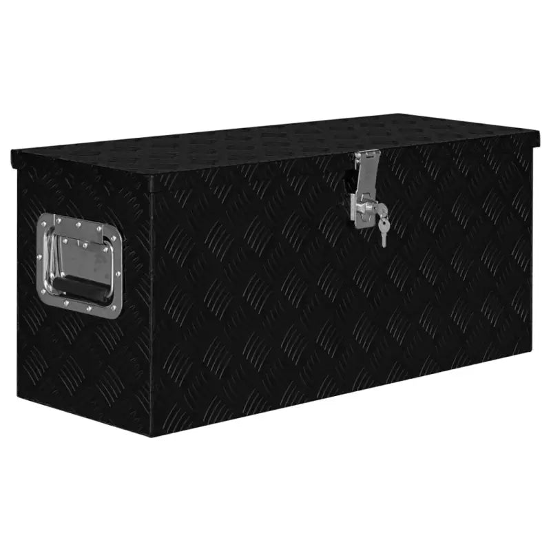 Multifunctionele Aluminium Opbergbox met praktische handgreep voor opslag - Zwart / 80 x 30 x 35 cm / 1