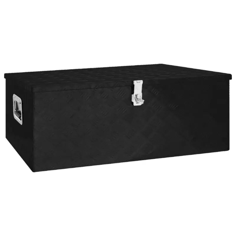 Multifunctionele Aluminium Opbergbox met praktische handgreep voor opslag - Zwart / 100 x 55 x 37 cm / 1