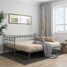 Multifunctionele bedbank met comfortabele slaap- en zitfunctie en afmetingen bed - Grijs - Bedden & bedframes