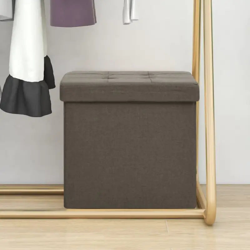 Multifunctionele inklapbare opbergkrukken en klapstoelen - Bruin / 1 - Klapstoelen & krukken