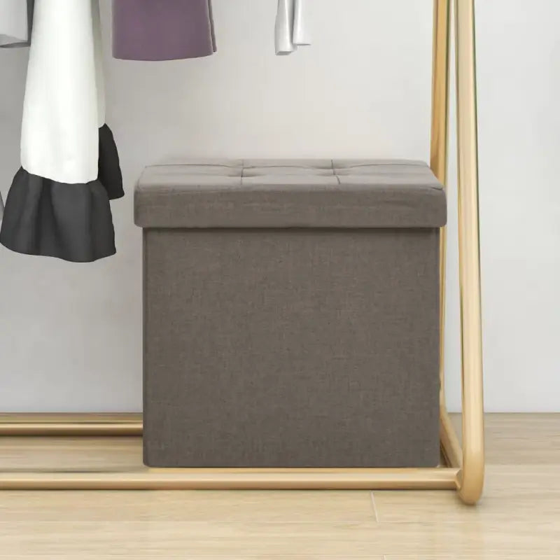 Multifunctionele inklapbare opbergkrukken en klapstoelen - Taupe / 1 - Klapstoelen & krukken
