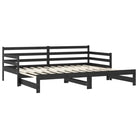 Multifunctionele massief grenenhouten slaapbank met optimale afmetingen - Bedden & bedframes