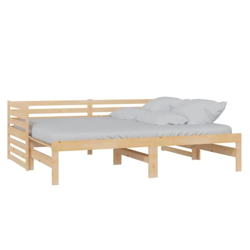 Multifunctionele massief grenenhouten slaapbank met totale afmetingen - Bedden & bedframes