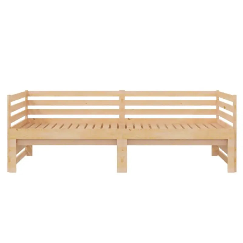 Multifunctionele massief grenenhouten slaapbank met totale afmetingen - Bedden & bedframes