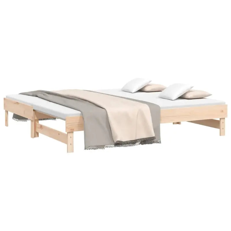 Multifunctionele slaapbank in massief grenenhout met diverse afmetingen - Bedden & bedframes