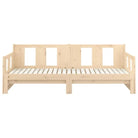 Multifunctionele slaapbank in massief Grenenhout met totale afmetingen - Bedden & bedframes