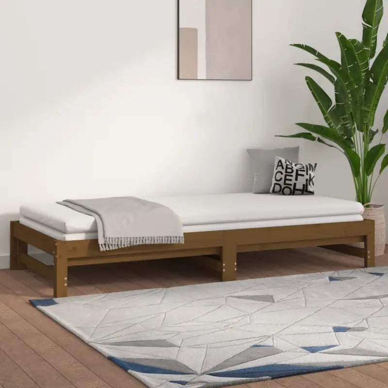 Multifunctionele slaapbank van massief grenenhout met diverse afmetingen - Bedden & bedframes