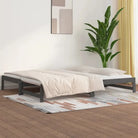 Multifunctionele slaapbank van massief grenenhout met diverse afmetingen - Grijs / 90 x 200 cm - Bedden & bedframes