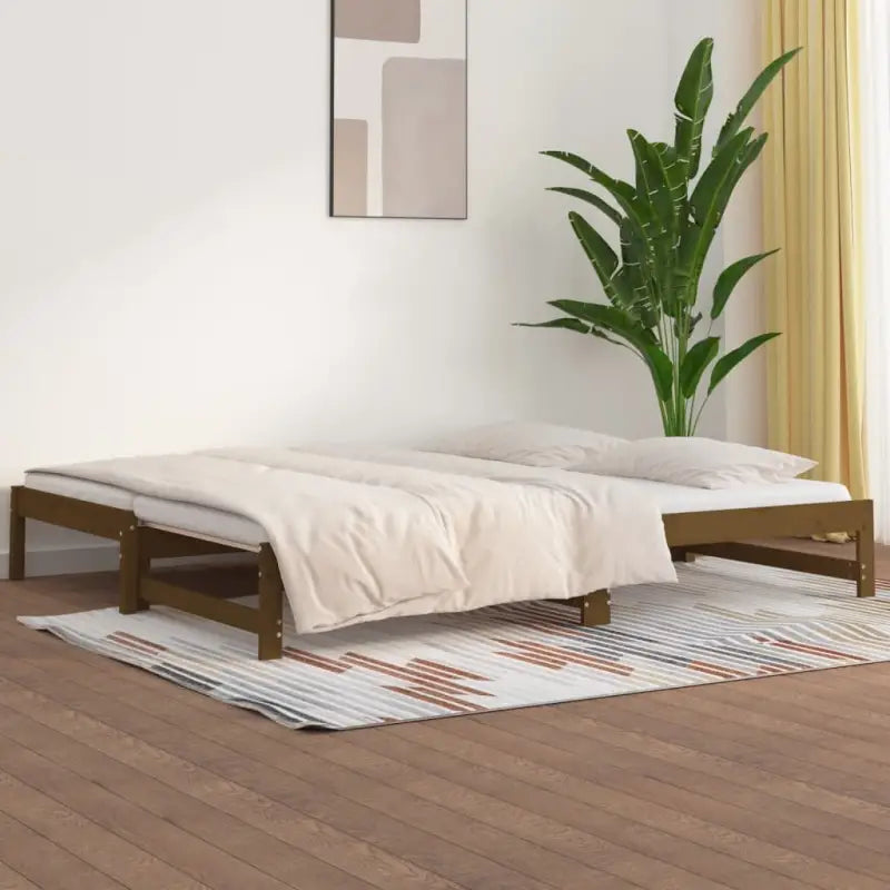 Multifunctionele slaapbank van massief grenenhout met diverse afmetingen - Bedden & bedframes
