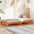Multifunctionele slaapbank van massief grenenhout met diverse afmetingen - Wasbruin / 90 x 200 cm - Bedden & bedframes