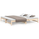 Multifunctionele slaapbank van massief grenenhout met ideale afmetingen - Bedden & bedframes